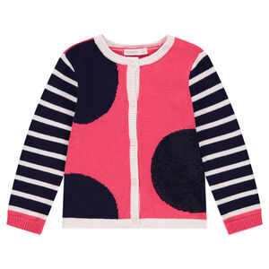 Πλεκτή ζακέτα πουά με «μαγικές» πούλιες 