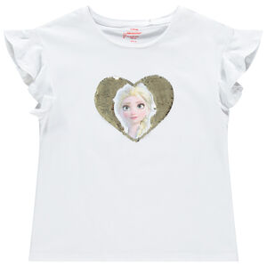 T-shirt manches courtes motif Reine des Neiges Disney 