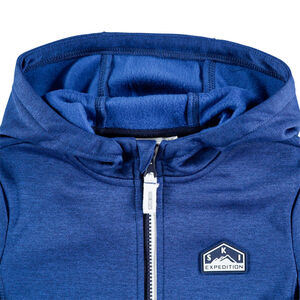 Ζακέτα του σκι με κουκούλα και φερμουάρ στις τσέπες 