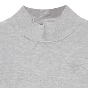 Sous-pull en coton bio uni à col cheminée 