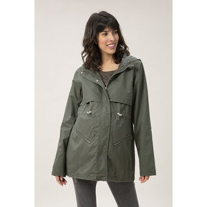 Μπουφάν εγκυμοσύνης με ενσωματωμένη θήκη και κουκούλα για το μωρό 