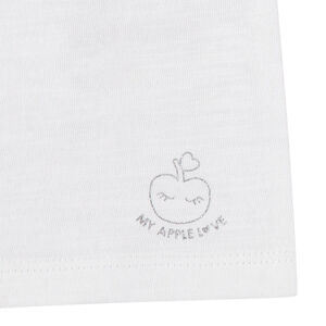 Σετ από 3 μπλουζάκια από οργανικό βαμβάκι και τυπωμένο logo 