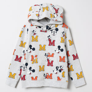 Sweat à capuche en molleton imprimé Mickey Disney all-over 