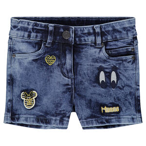 Σορτς με used όψη και σήματα με τη Μίνι της ©Disney  