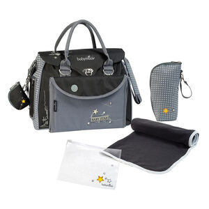 Βρεφική τσάντα αλλαγης Baby Star - Μαύρο / Γκρι 