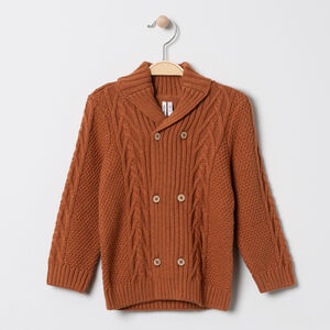 Gilet en tricot fantaisie à double boutonnage 