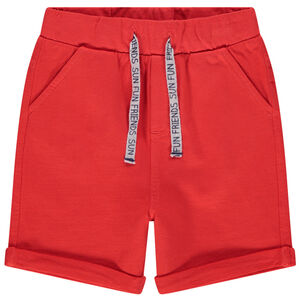 Βερμούδα molleton με τύπωμα στα κορδόνια  