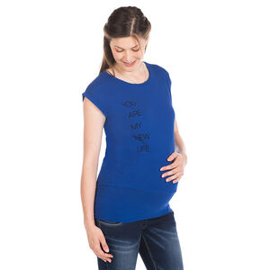 Tunique unie manches courtes de grossesse 