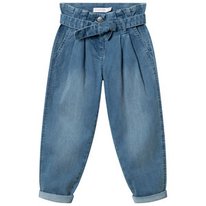 Jean slouchy effet used à ceinture 
