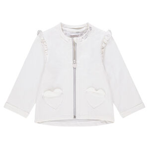 Φανελάνια ζακέτα με βολάν 