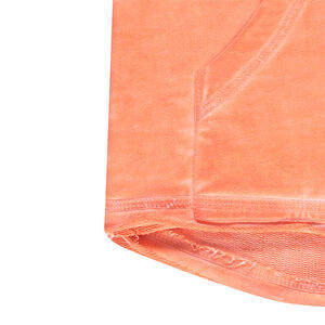 Φανελένιο φούτερ με κουκούλα σε νηματοβαφή με μπάλωμα σε σχήμα οικόσημου 