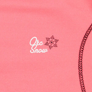 Μονόχρωμη μπλούζα ζιβάγκο από πολυέστερ και ελαστάνη με τυπωμένο λογότυπο 