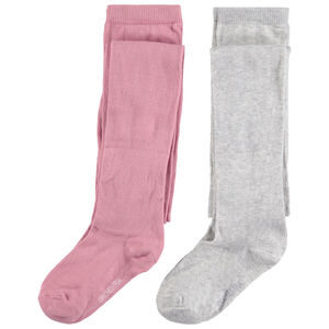 Σετ 2 μονόχρωμα χοντρά καλσόν 