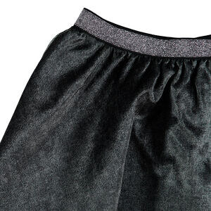 Κλος βελουτέ φούστα με γυαλιστερή ζώνη 