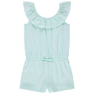 Αμάνικο ολόσωμο combi με βολάν 