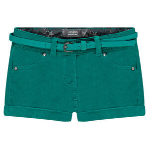 Σορτς από βελούδο με αφαιρούμενη ζώνη 