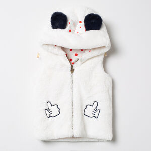Gilet sans manches en sherpa à oreilles Minnie Disney 