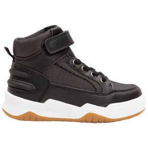 Baskets montantes à lacets élastiqués et scratch 