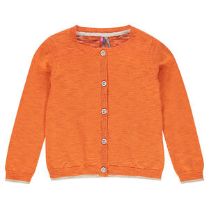 Λεπτή ζακέτα από βαμβακερό slub ύφασμα  