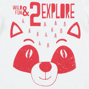 Μακρυμάνικη μπλούζα από ζέρσεϊ με στάμπα πάντα 