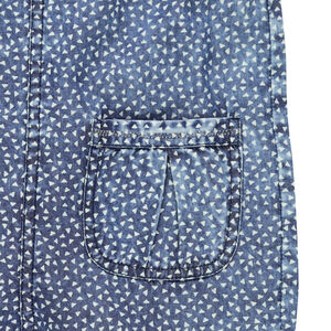 Σαλοπέτα από σαμπρέ ύφασμα με γεωμετρικό μοτίβο 