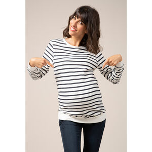 Φούτερ εγκυμοσύνης σε στυλ μαρινιέρας 