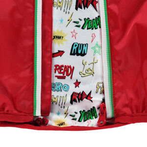 Αντιανεμικό μπουφάν με ζέρσεϊ επένδυση και τσέπες με βέλκρο 