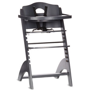 Chaise haute évolutive Zeta 2 avec tablette - Gris anthracite 