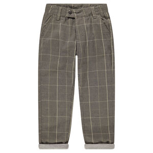 Βαμβακερό παντελόνι με μοτίβο πρενς-ντε-γκαλ 