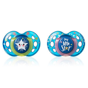 Πιπίλες σιλικόνης NIGHT 18-36 μηνών 