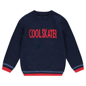 Λεπτό πλεκτό με ζακάρ μοτίβο 