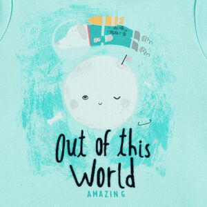 Μακρυμάνικη μπλόυζα ζέρσεϊ με τυπωμένες φιγούρες 