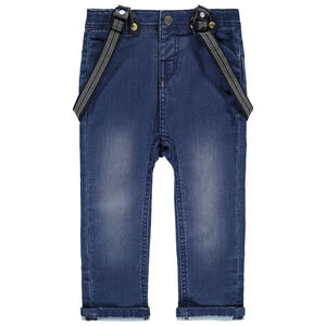 Τζιν με used όψη και αφαιρούμενες τιράντες 