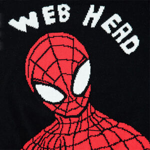 Πλεκτό πουλόβερ με ζακάρ μοτίβο Spiderman της ©Marvel 