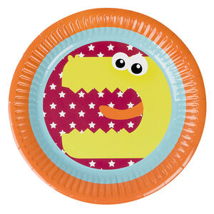 Σετ με 10 χάρτινα πιάτα γενεθλίων με μοτίβο δράκο 