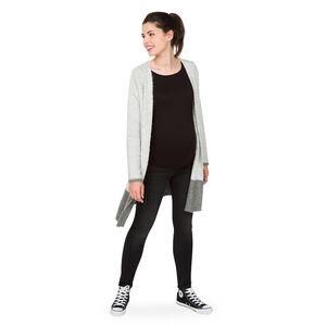 Μακριά, πλεκτή ζακέτα εγκυμοσύνης 