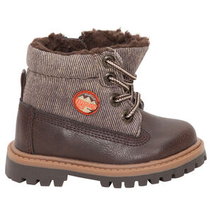 Μποτάκια από δύο υλικά με sherpa επένδυση 