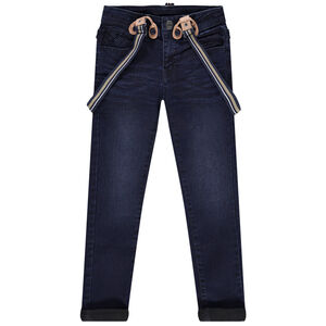 Τζιν slim με αφαιρούμενες τιράντες  