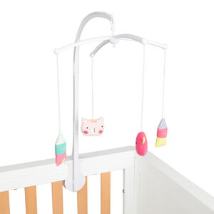 Mobile à suspensions colorées et fixation par étau 