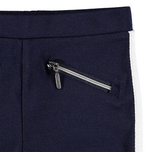 Κολάν σε ύφανση milano με φερμουάρ στις τσέπες  