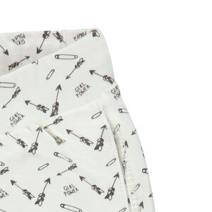 Παντελόνι φόρμας από φανέλα με μοτίβο σε όλη την επιφάνεια 