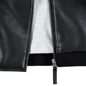 Perfecto en simili cuir doublé jersey 