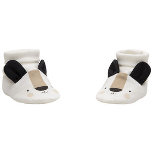 Ζέρσεϊ παντοφλάκια με μοτίβο αρκουδάκι και ανάγλυφα αυτάκια 