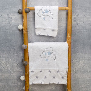  Σετ πετσέτες 2 τμχ moon μπλε  