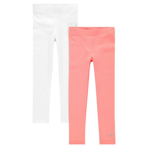 Lot de 2 leggings longs unis  