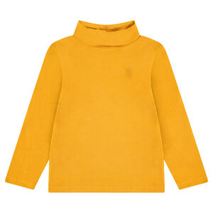 Μονόχρωμο ζιβάγκο από ζέρσεϊ με κεντημένο λογότυπο 