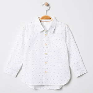 Chemise manches longues à triangles all-over 