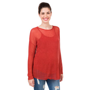 Μπλούζα εγκυμοσύνης 2 σε 1 με φαντεζί αραχνοΰφαντη πλέξη 