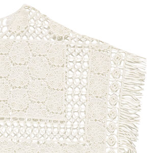 Παιδικά - Πόντσο πλεκτό στο βελονάκι με κρόσσια 