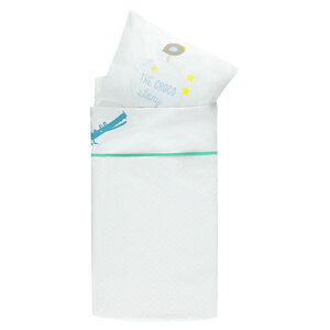 Σετ σεντόνι + μαξιλαροθήκη για κούνια με μοτίβο κροκόδειλο 